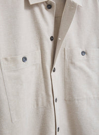 Recycled Italian Flannel Oatmeal Piccadilly