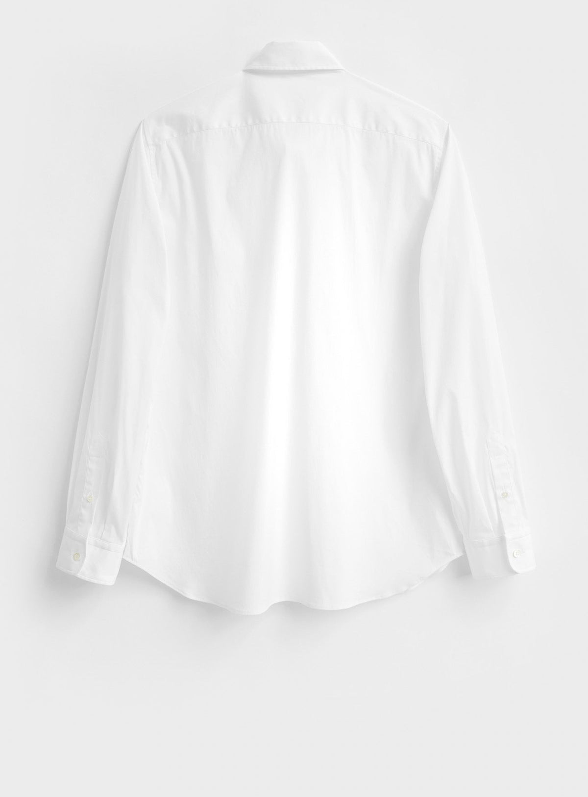 Recycled Italian White Oxford Modern Button-down Popover Shirt
