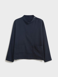 Recycled Zero waste Black Fisherman's Smock + Silo Shirt