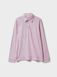 ZQ Merino Wool Jersey Long Sleeve Pink Polo