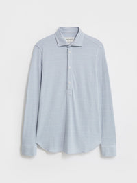 Recycled Sky Horizontal Stripe Cut Away Shirt
