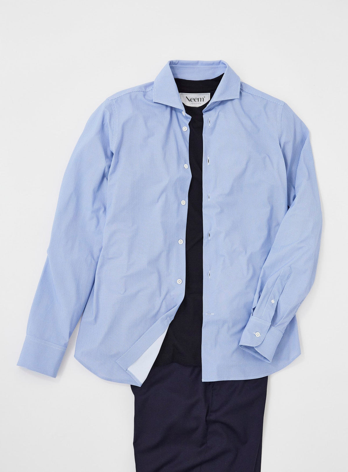 Recycled Sky Italian Como Print Comfort Shirt